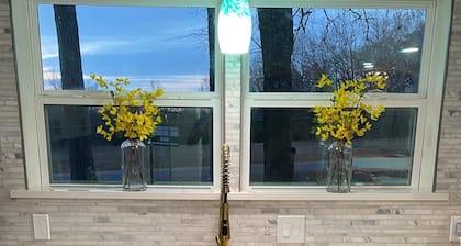 Luxurious and spacious house built for entertainment 5 min walk to lake!