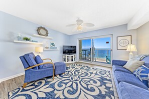 Smart TV, DVD player - The Salty Pearl: Boutique 10th Floor Beachfront Oasis with Sunset Views (Orange Beach)