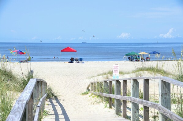 Sun-loungers, beach towels