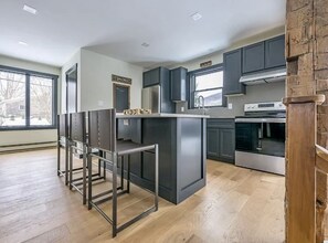 Fridge, microwave, oven, stovetop - NEW - Cozy Modern: Stunning views,3 mins ski,BBQ,Fire Pit,Game Room,walk to town (Windham)