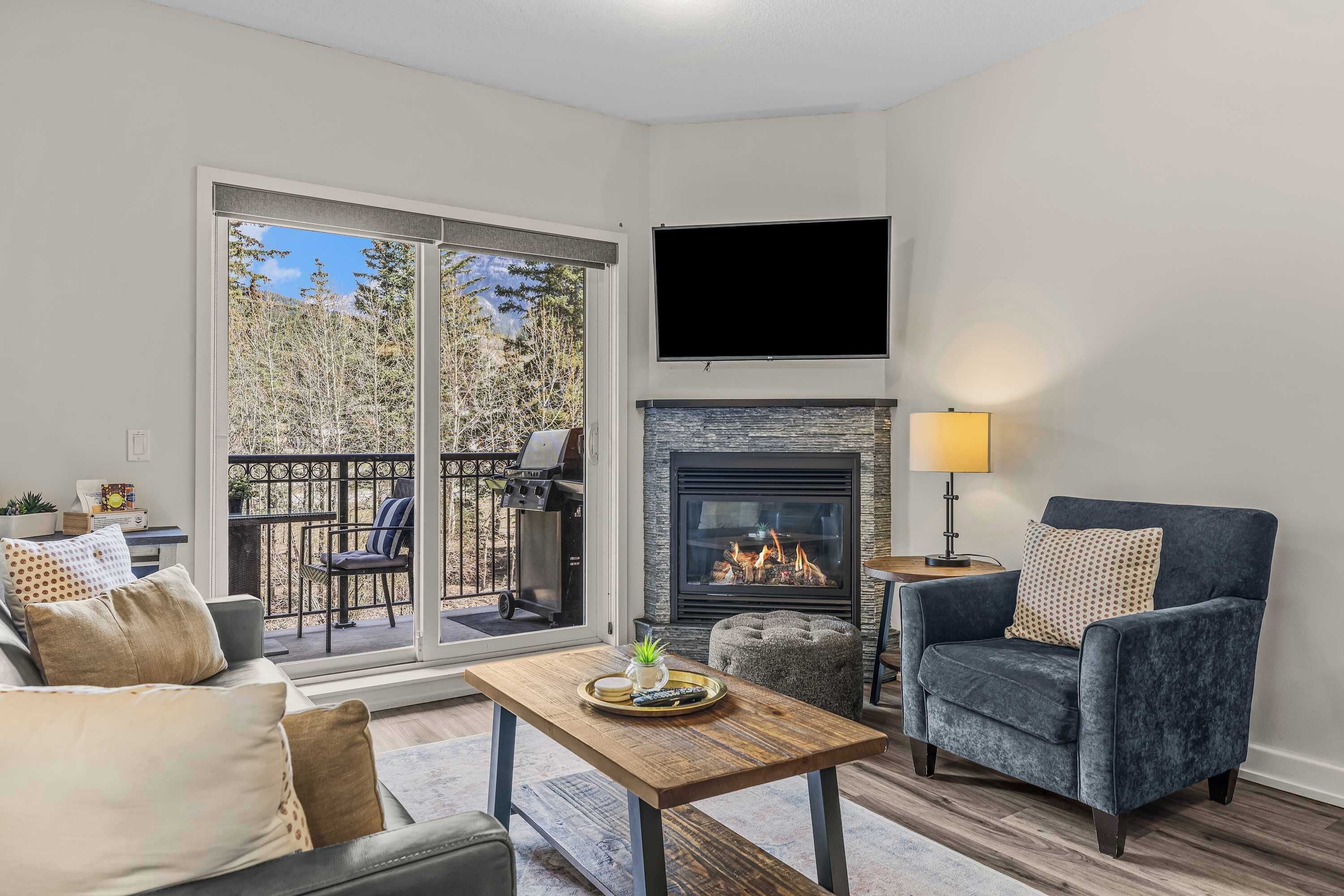 TV, fireplace, Netflix, streaming services