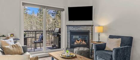 TV, fireplace, Netflix, streaming services