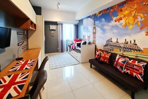 TV - London themed in Princeton Residences (Quezon City)