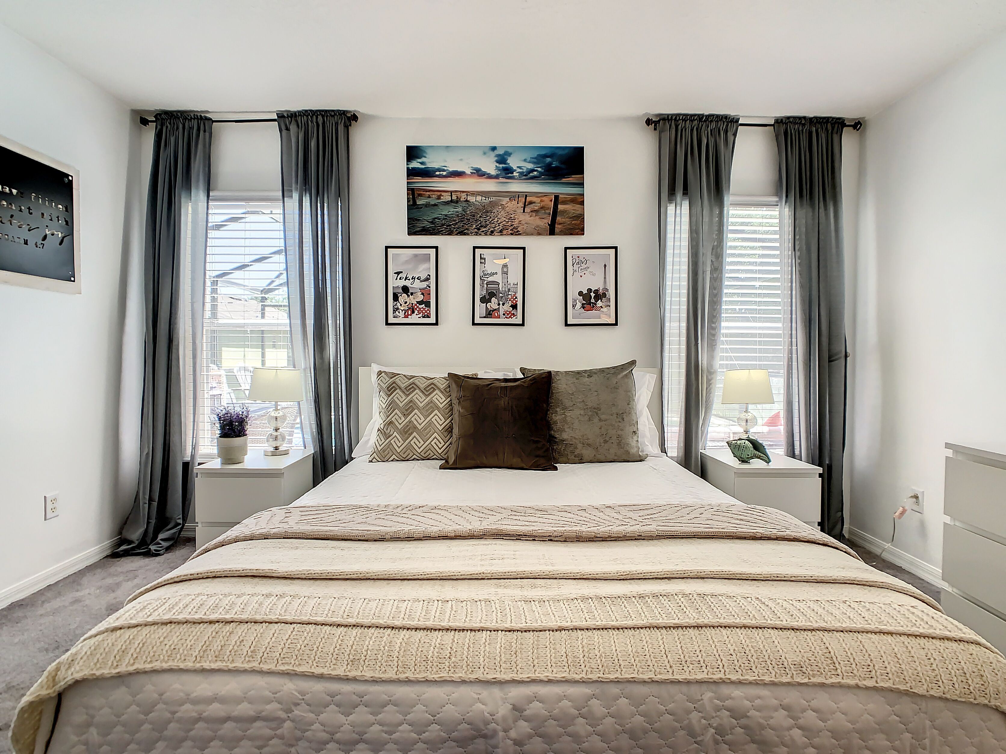 3 habitaciones, escritorio, wifi y ropa de cama 