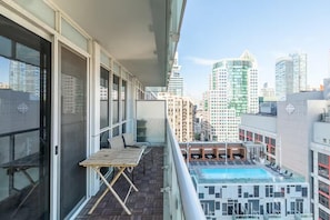 Business Apartment, 1 Double Bed | Balcony view