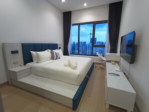 2 bedrooms, WiFi, bed sheets - Premium suite KLCC|shopping mall connected#Infinitypool (Kuala Lumpur)