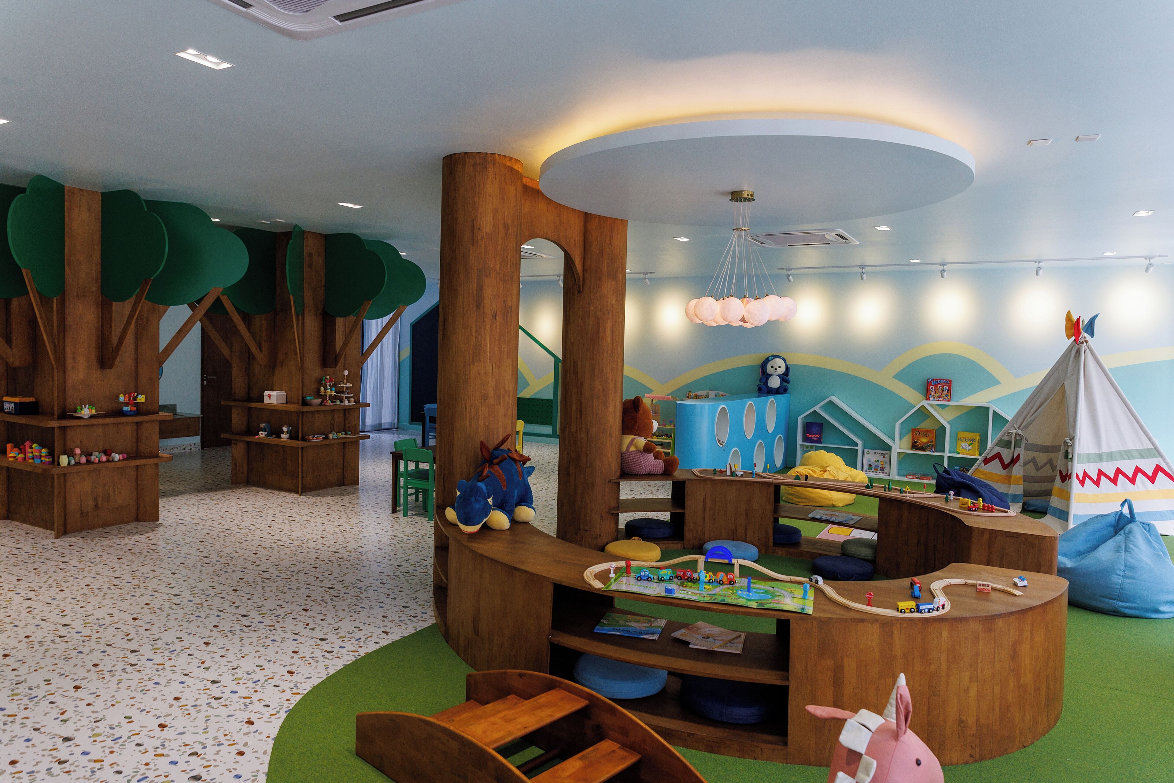 Innendørs lekeområde for barn