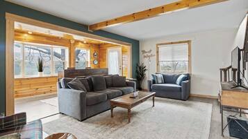 Smart TV, table football, ping pong