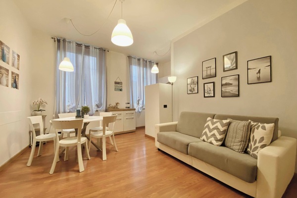 City Apartment | Living area | 48-inch flat-screen TV with digital channels, TV