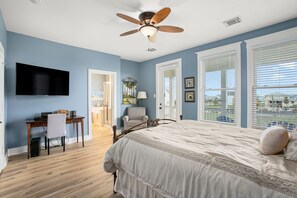4 bedrooms, iron/ironing board, travel cot, WiFi