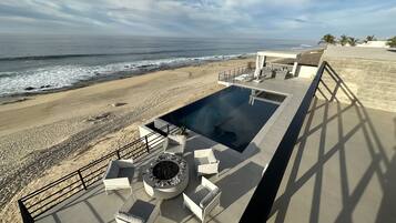 Piscine extérieure, piscine chauffée