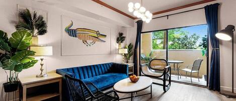 Televisie en een open haard