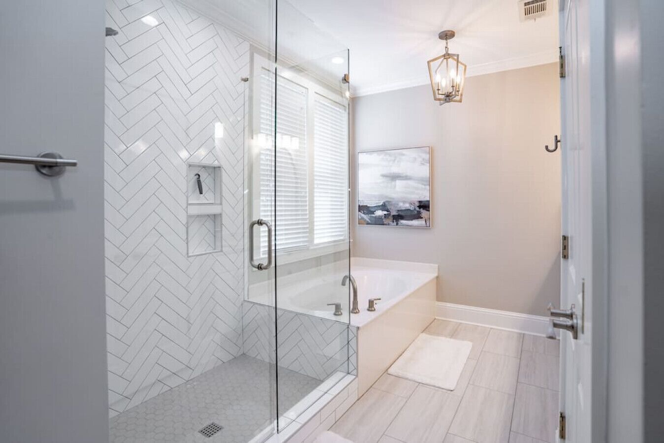 Eco-friendly toiletries, hair dryer, towels