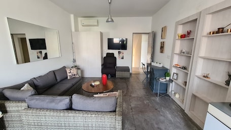 Living area. Studio in Dbayeh in a prime location, WIFI 38sqm fully furnished
