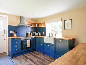Dishwasher, high chair, cookware/dishes/utensils