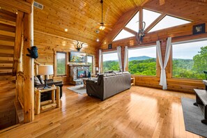 Smart TV, fireplace, video games, foosball