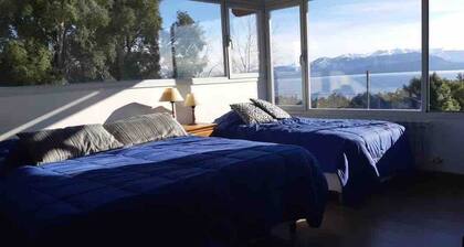 Two storey house with stunning lake and mountain views