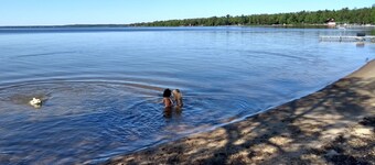 Waterfront Modernized Rustic Log Cabin on Indian Lake, Manistique, MI