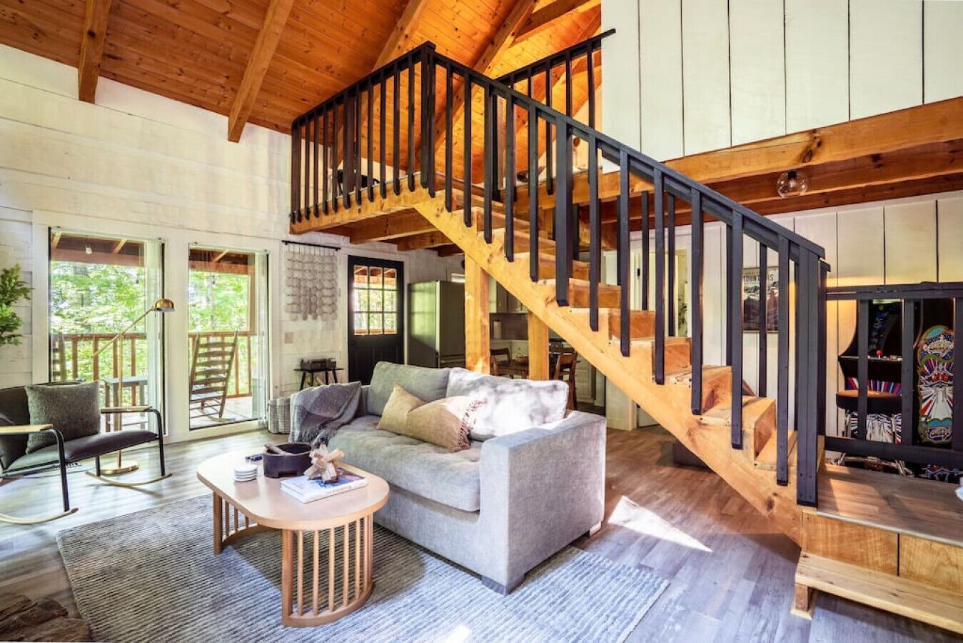 Smart TV, fireplace, video games