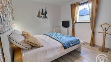 2 chambres, fer et planche Ă repasser, Wi-Fi gratuit, draps fournis