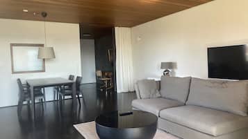 TV, fireplace, stereo