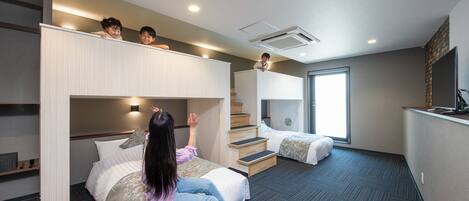 1 sovrum och sängkläder