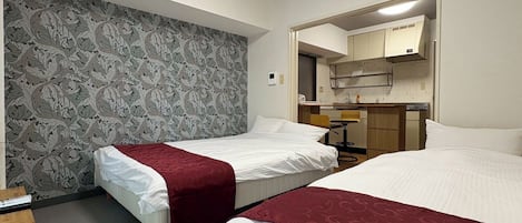 2 bedrooms, desk, free WiFi, bed sheets