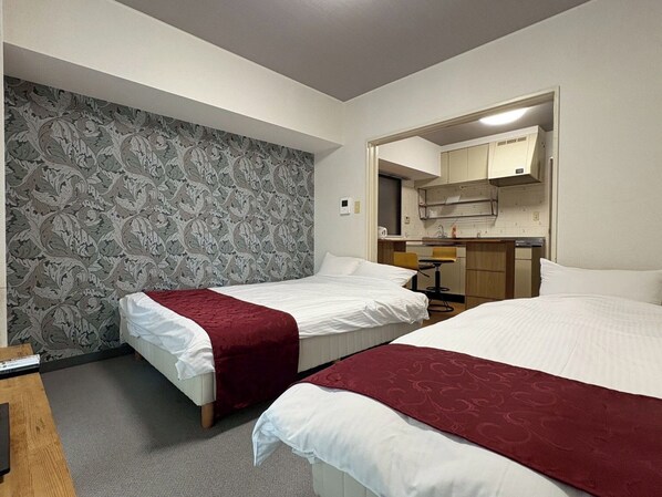 2 bedrooms, desk, free WiFi, bed sheets