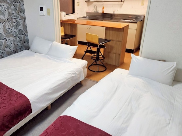 2 Schlafzimmer, Schreibtisch, kostenloses WLAN, Bettwäsche