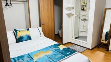 1 多间卧室、办公桌、免费 WiFi、床单