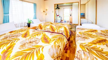 1 多间卧室、办公桌、免费 WiFi、床单