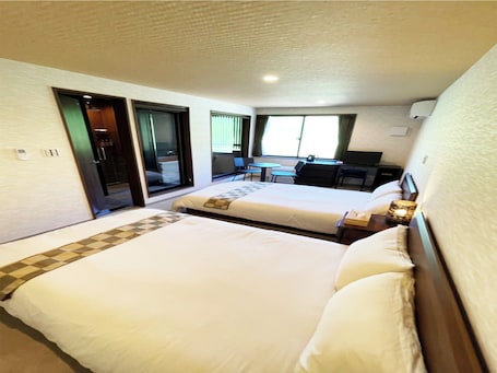 1 bedroom, desk, free WiFi, bed sheets. NonsmokingSemidouble twin roomAll rooms have a cypress bath / Narita Chiba
