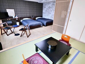 1 bedroom, desk, free WiFi, bed sheets - Hotel Granjam Tsugaike wayoshitu / Kitaazumi-gun Nagano (Kitaazumi-gun)