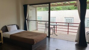 1 sovrum, skrivbord, gratis wi-fi och sängkläder