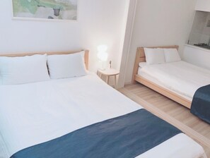 1 dormitorio, escritorio, wifi gratis y ropa de cama