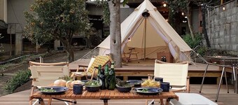 BBQ and glamping on a large deck An inn where you / Ashigarashimo-gun Kanagawa