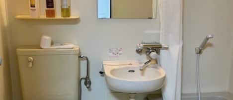 Hair dryer, towels