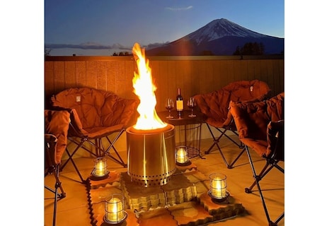 Property grounds. Panorama Annovillas BBQBonfire FujiFirework view / Minamitsuru-gun Yamanashi