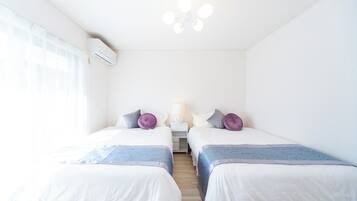 2 habitaciones, escritorio, wifi gratis y ropa de cama