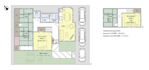 Floor plan - A large detached house located in Hatsunaka Yokkaichi CityA private villa that can accommodate up / Yokkaichi Mie (Yokkaichi)