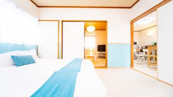2 habitaciones, escritorio, wifi gratis y ropa de cama