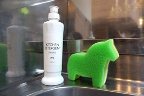 Hair dryer, towels