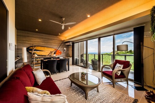 OR211 spacious living room The contrast between t - Ocean Resort Maeda Misaki 211 / Kunigami-gun Okinawa