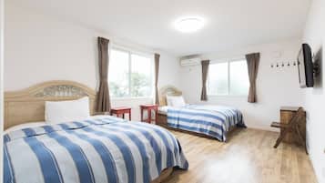 5 dormitorios, tabla de planchar con plancha, wifi gratis y ropa de cama