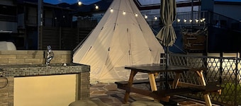 Large dogs OK Ten seconds to the sea glamping 3 / Awa-gun Chiba