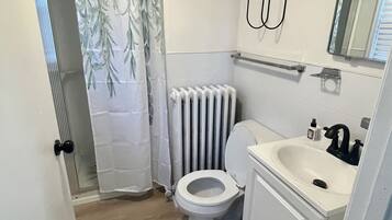 Towels, soap, shampoo, toilet paper