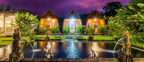 Front of property – evening/night