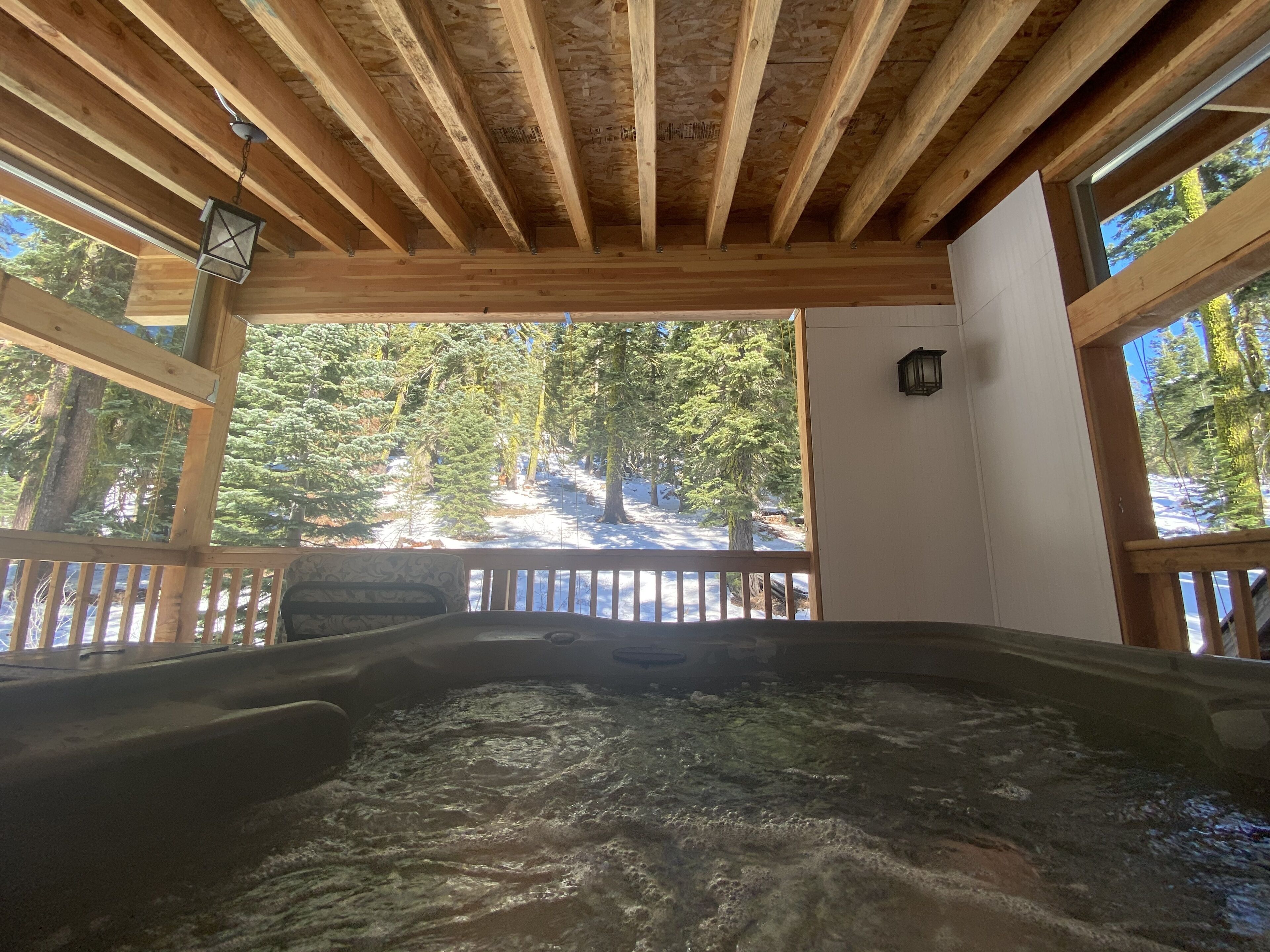 View from hot tub