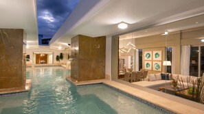 Indoor pool, outdoor pool