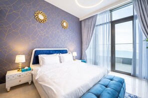 Free WiFi - Dramatic Sea View 1 BHK ANWABYFour Apple (Dubai)